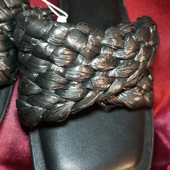 NWT size 10 memory foam foot bed padded sandal slide slippers - Picture 3 of 7